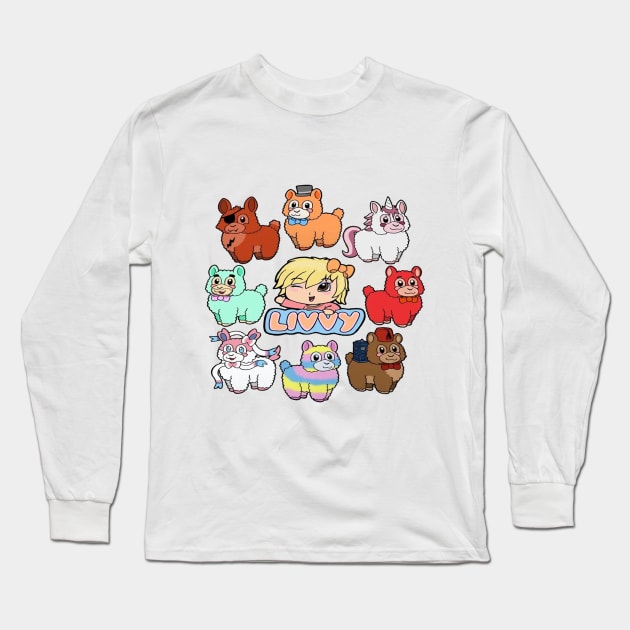 Livvy & Her Alpacas Long Sleeve T-Shirt by Livvy